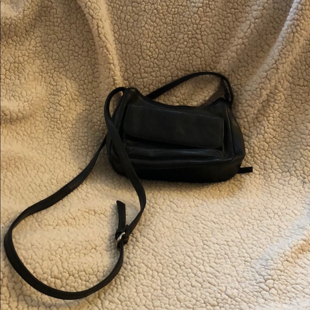Small used black purse